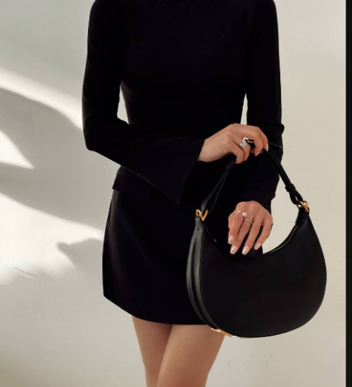 Süs Cepli Mini Elbise