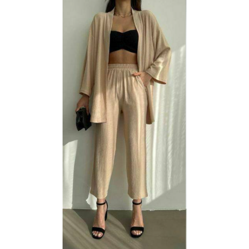  KİMONO TAKIM - BEJ
