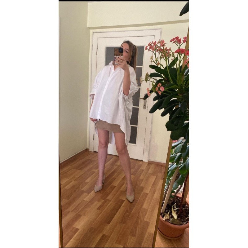 GÖMLEK DETAY TUNİK ELBİSE