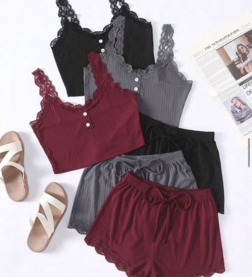 Kaşkorse Şortlu Takım 2li Siyah