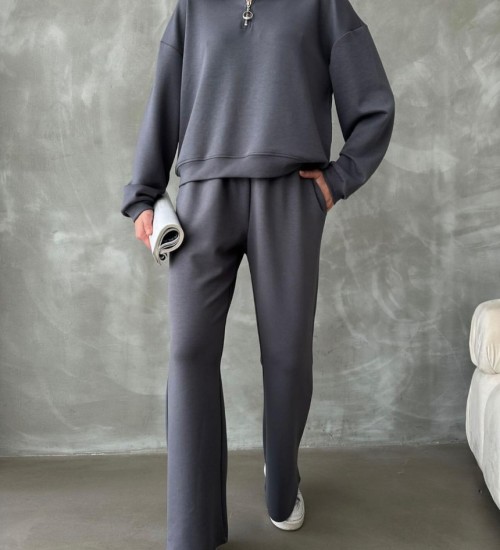 İpekyol Modal Kumaş Premium Kalite 2 li Takım Gri